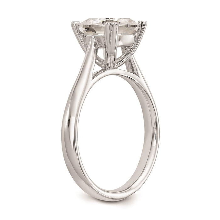 Buy Exclusive 14K White Gold Cushion-Cut Engagement Ring Setting, 2.5 Ct-6