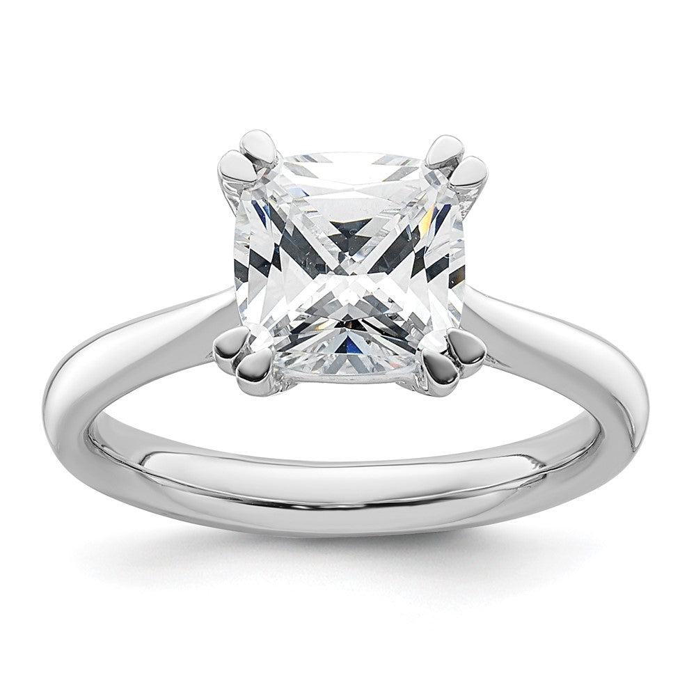 Buy Exclusive 14K White Gold Cushion-Cut Engagement Ring Setting, 2.5 Ct