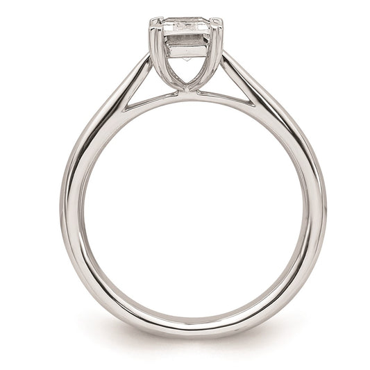 Buy 14K White Gold 3/4 Carat Emerald-Cut Engagement Ring - Stylish & Affordable!