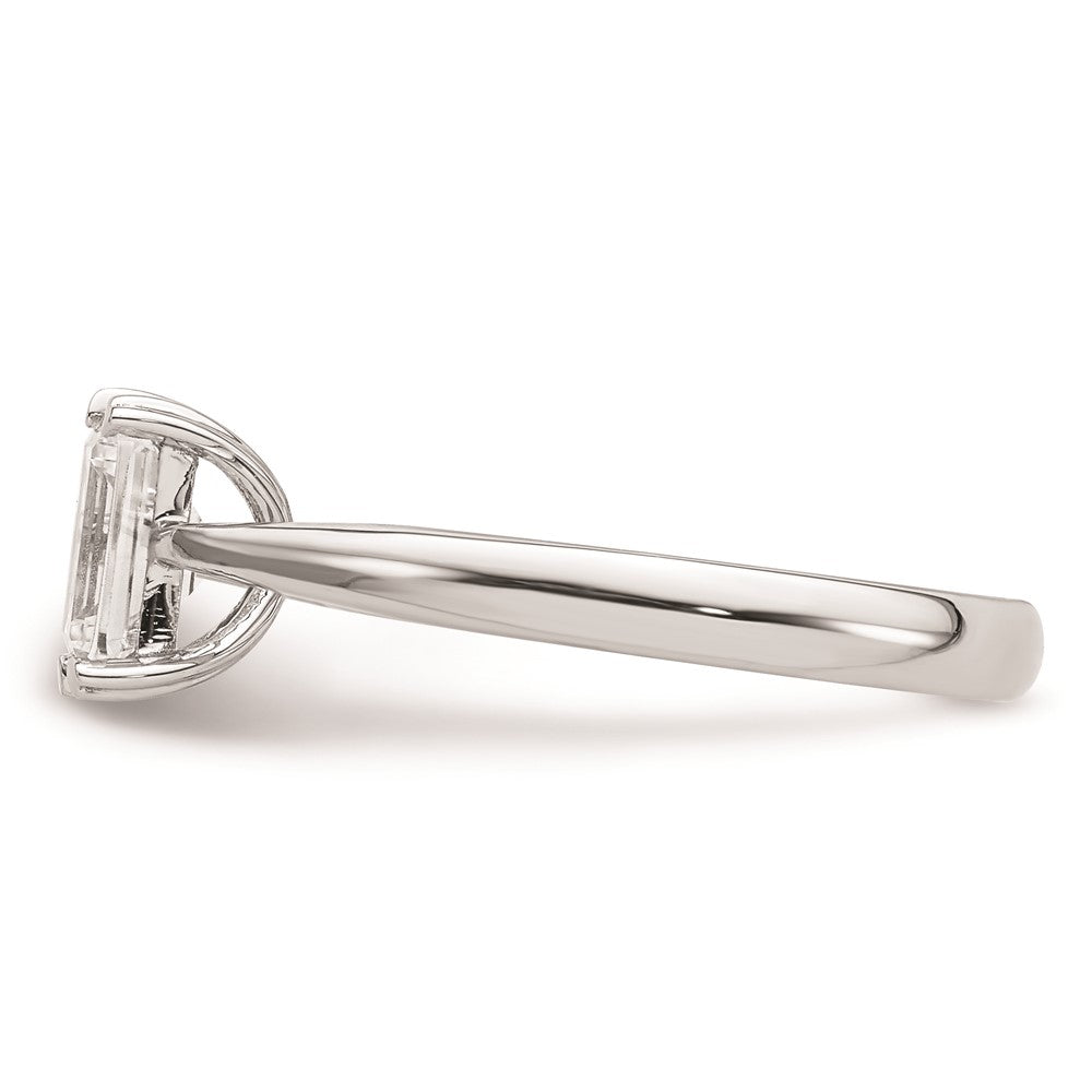 Buy 14K White Gold 3/4 Carat Emerald-Cut Engagement Ring - Stylish & Affordable!