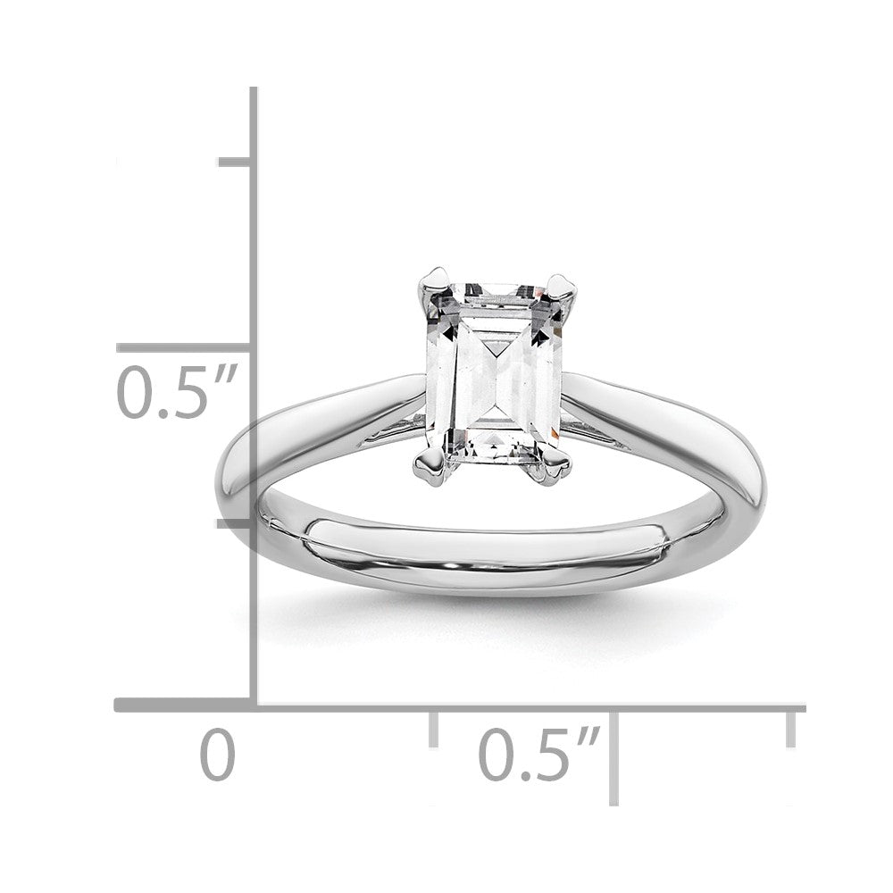 Buy 14K White Gold 3/4 Carat Emerald-Cut Engagement Ring - Stylish & Affordable!