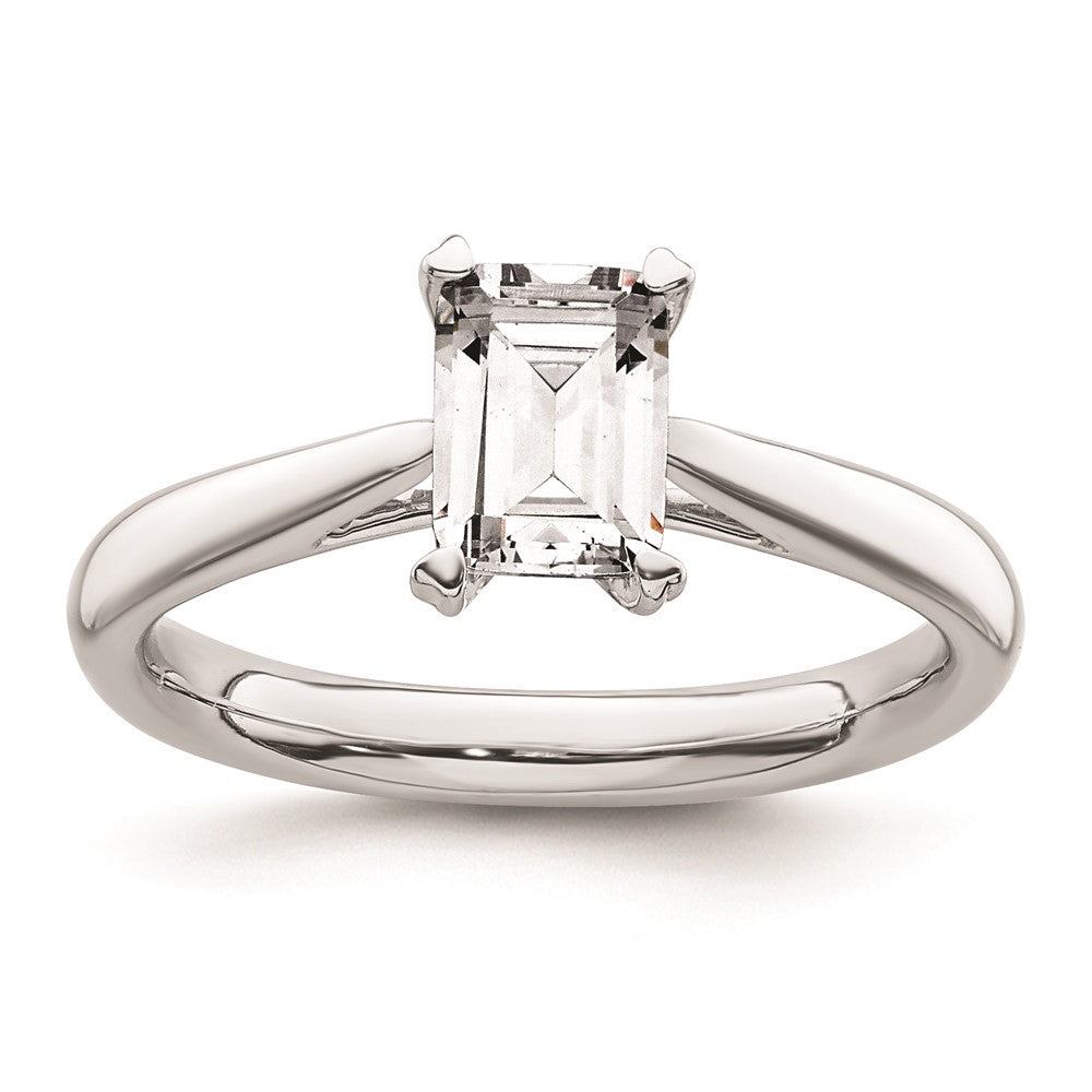Buy 14K White Gold 3/4 Carat Emerald-Cut Engagement Ring - Stylish & Affordable!