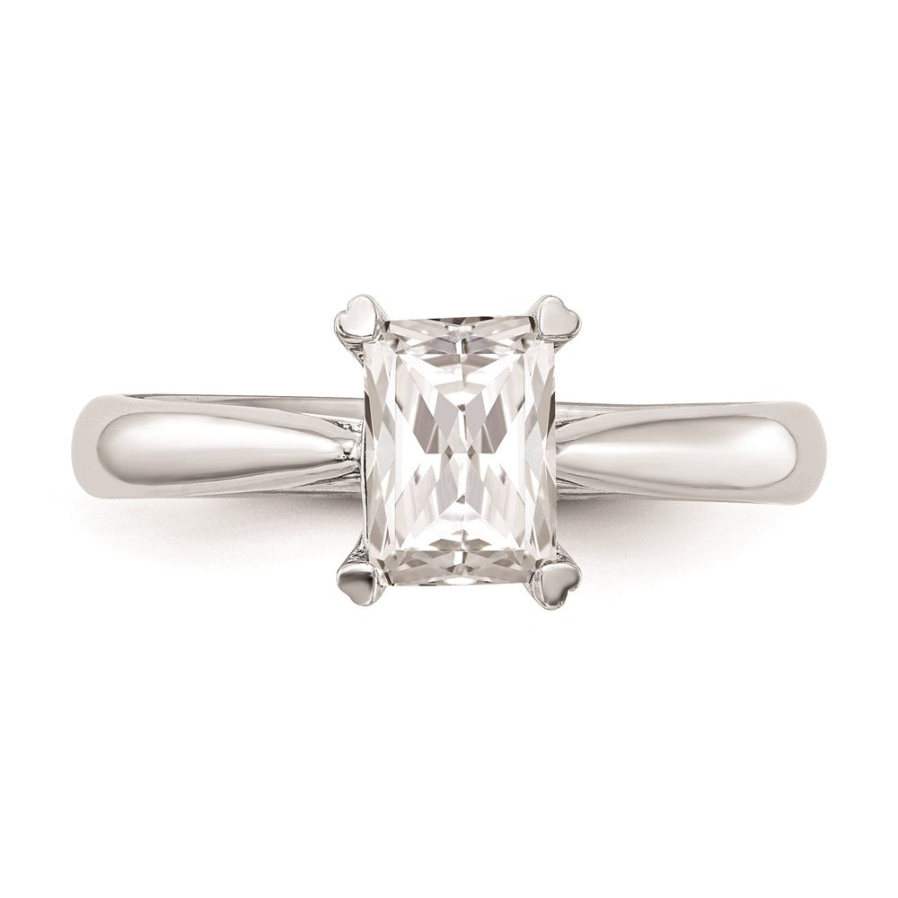Buy Exclusive 14K White Gold 1 Carat Emerald-Cut Engagement Ring Setting