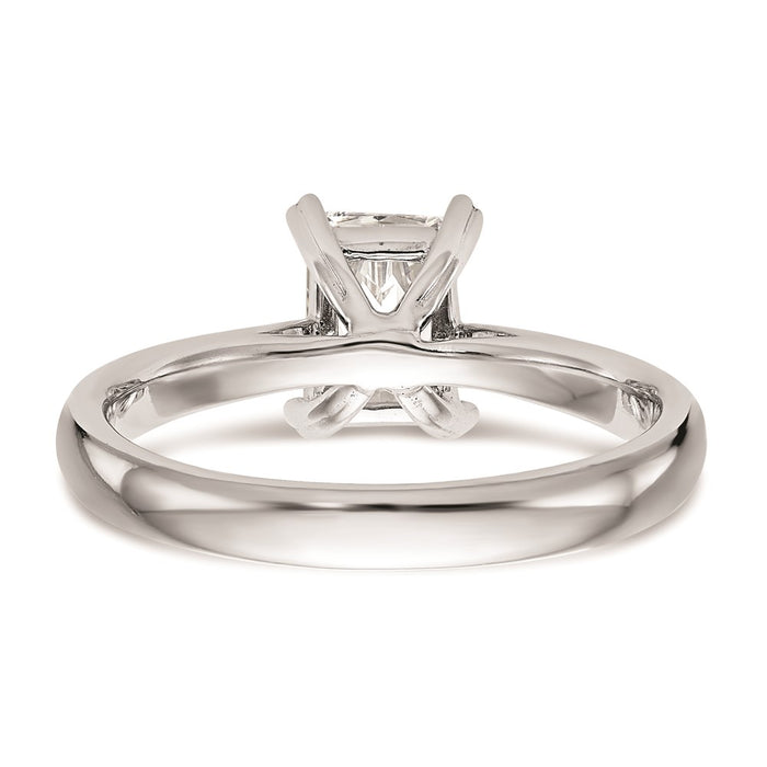 Buy Exclusive 14K White Gold 1 Carat Emerald-Cut Engagement Ring Setting-5