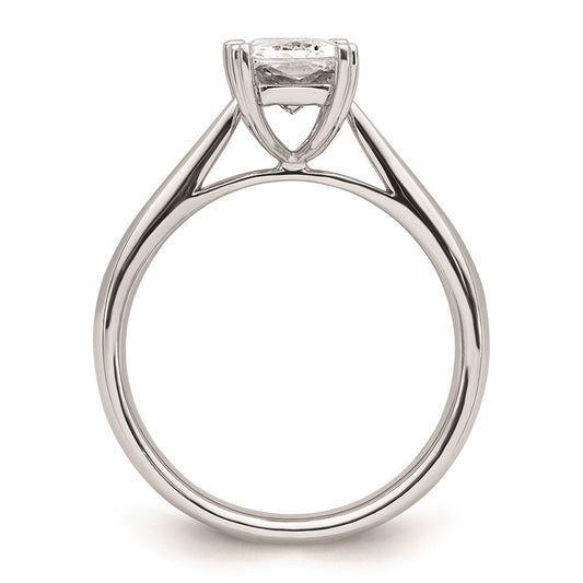 Buy Exclusive 14K White Gold 1.25 Carat Emerald-Cut Engagement Ring - Stylish Design!