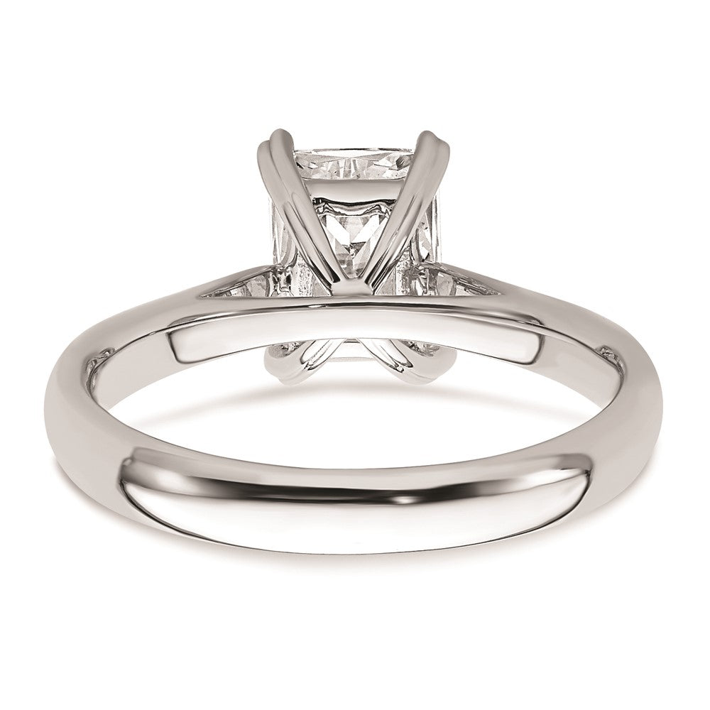 Buy Exclusive 14K White Gold 1.25 Carat Emerald-Cut Engagement Ring - Stylish Design!