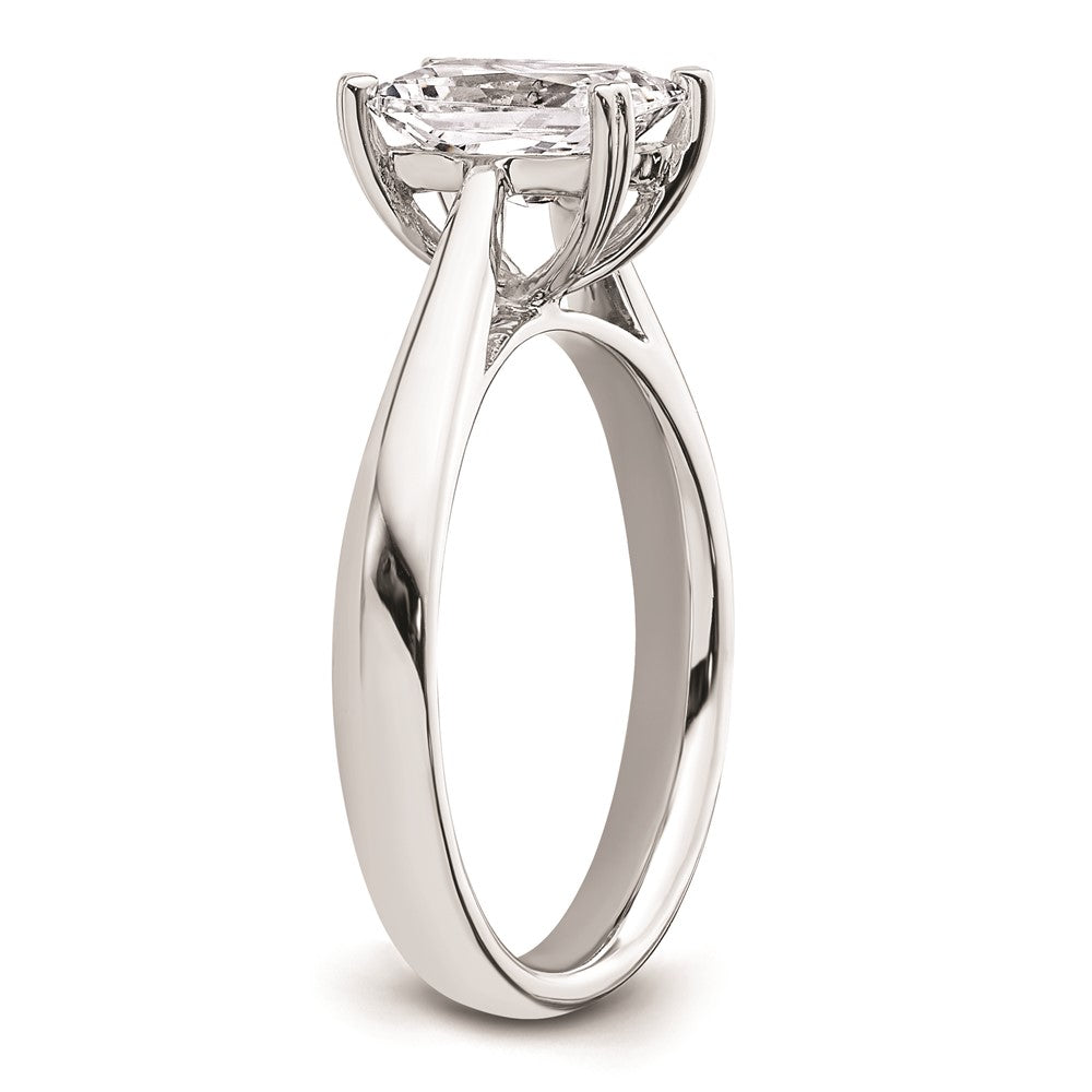 Buy Exclusive 14K White Gold 1.25 Carat Emerald-Cut Engagement Ring - Stylish Design!
