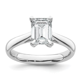 Buy Exclusive 14K White Gold 1.25 Carat Emerald-Cut Engagement Ring - Stylish Design!