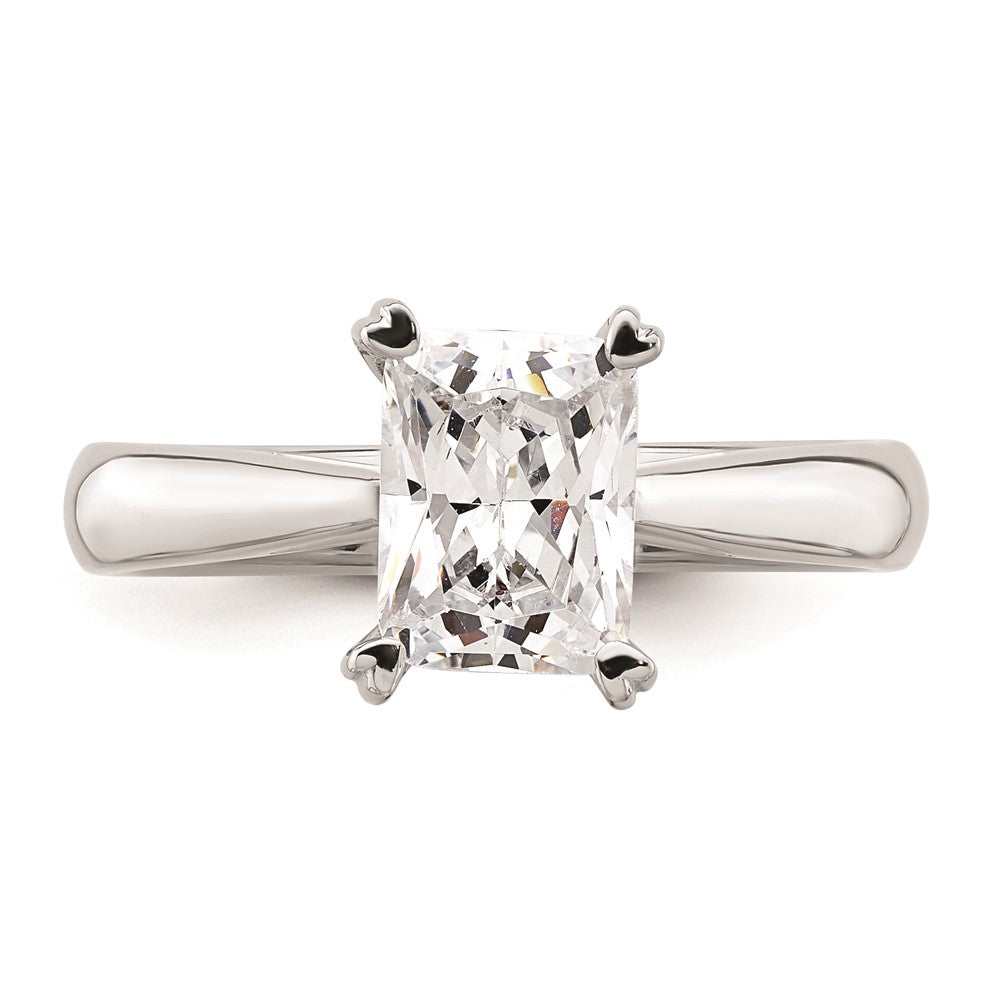 Exclusive 14K White Gold 1.5 Carat Emerald-Cut Engagement Ring - Stylish Value!