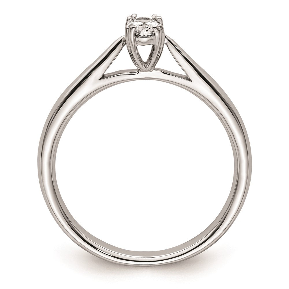 High-Quality 14K White Gold 1/3 Carat Oval Engagement Ring Setting - Stylish Value