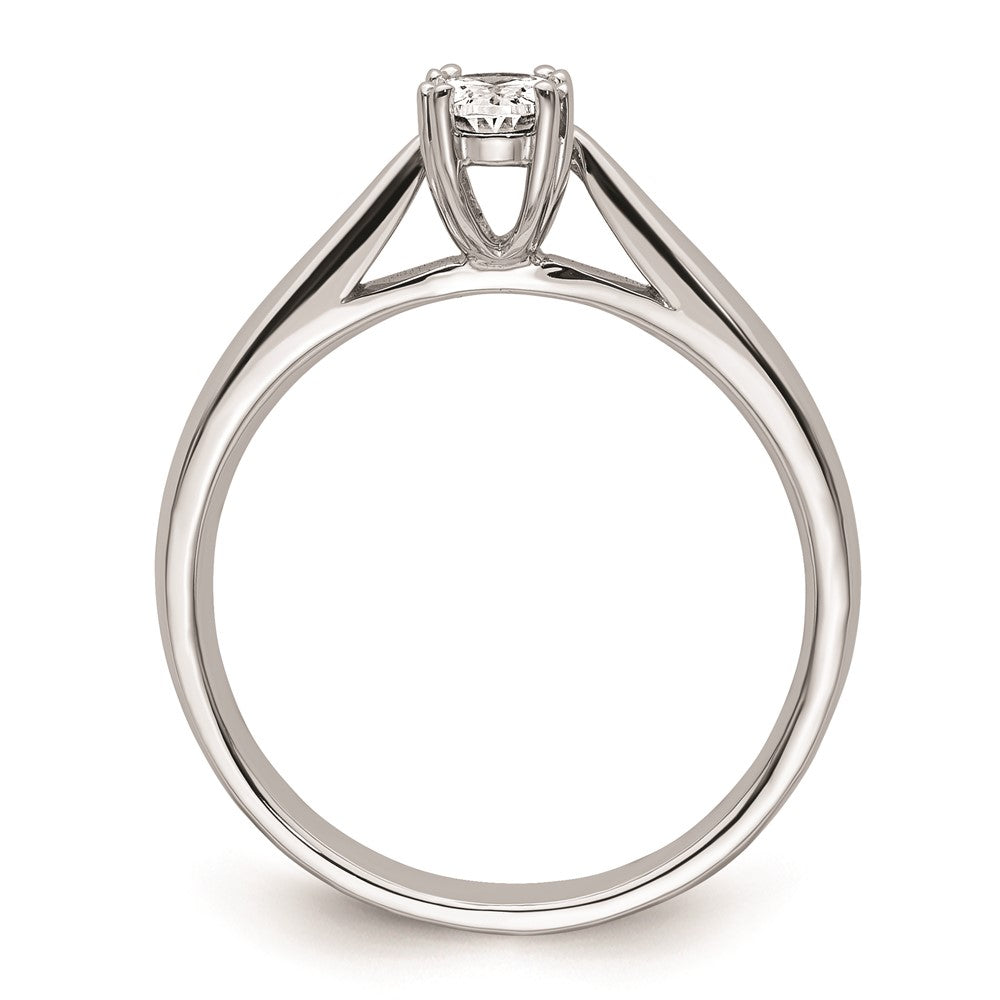 High-Quality 14K White Gold 1/2 Carat Oval Engagement Ring Setting - Stylish Design