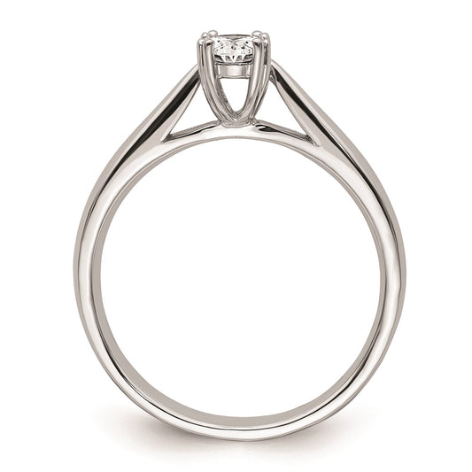 High-Quality 14K White Gold 1/2 Carat Oval Engagement Ring Setting - Stylish Design