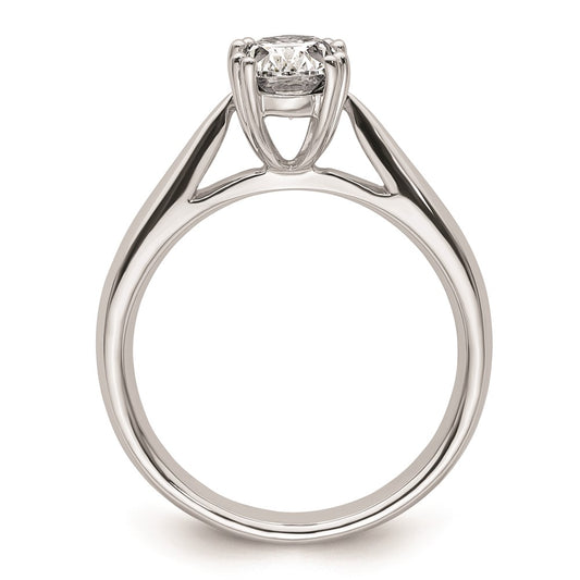 High-Quality 14K White Gold 1.25 Carat Oval Engagement Ring Setting - Stylish Design