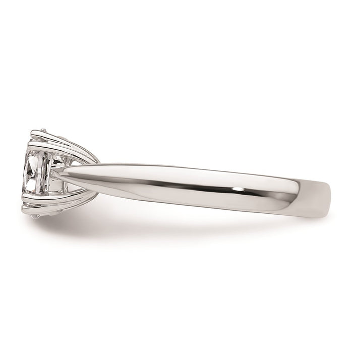 High-Quality 14K White Gold 1.25 Carat Oval Engagement Ring Setting - Stylish Design-3