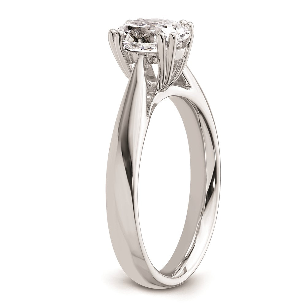 High-Quality 14K White Gold 1.25 Carat Oval Engagement Ring Setting - Stylish Design