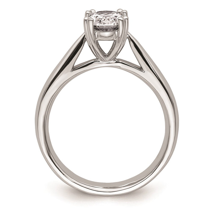 Buy Exclusive 14K White Gold 1.5 Carat Oval Engagement Ring - Stylish Design-2