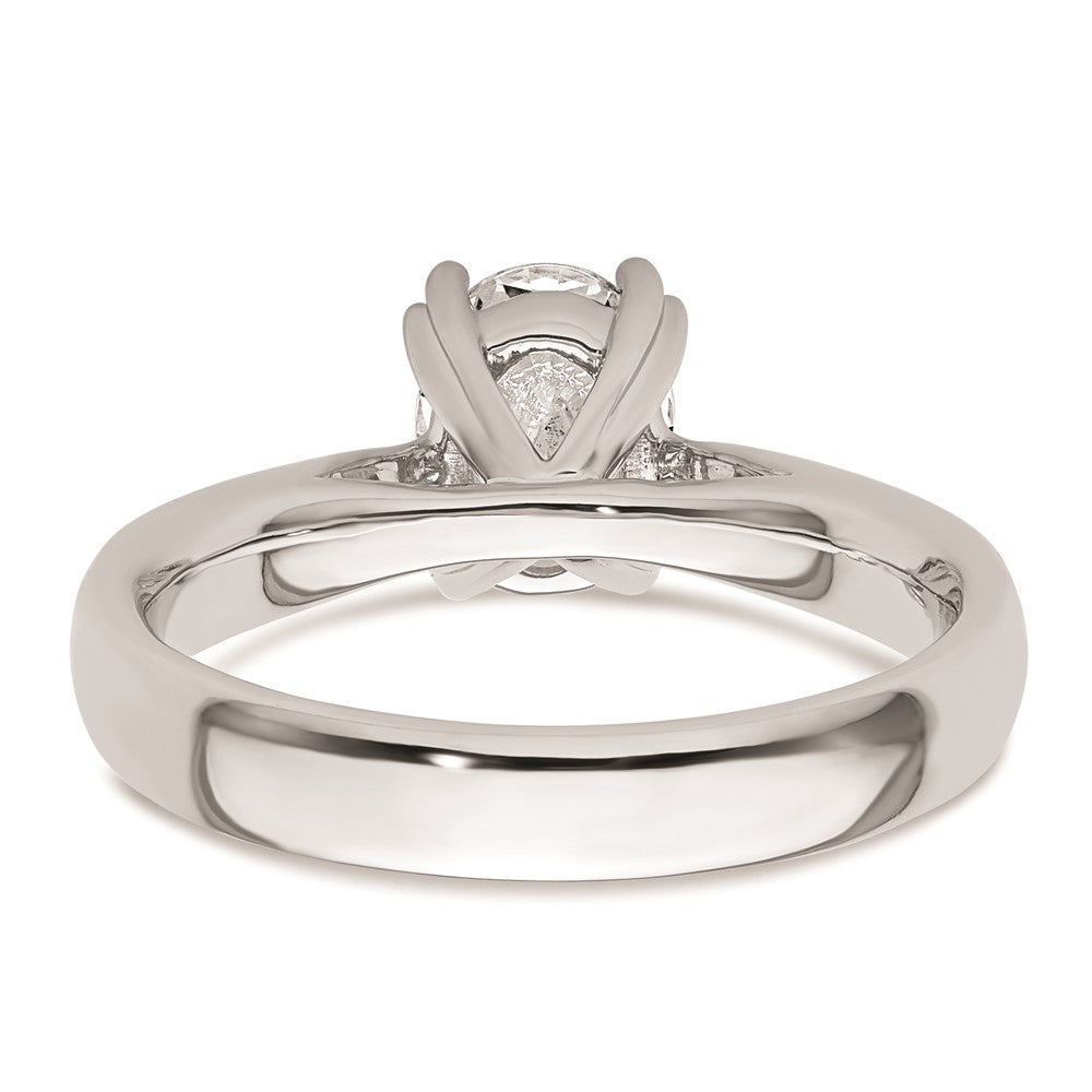 Buy Exclusive 14K White Gold 1.5 Carat Oval Engagement Ring - Stylish Design