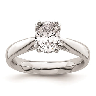 Buy Exclusive 14K White Gold 1.5 Carat Oval Engagement Ring - Stylish Design