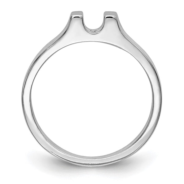 14K White Gold 3.00mm Solitaire Engagement Ring Setting