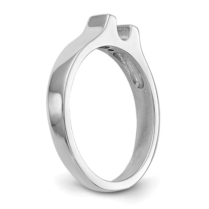 Buy 14K White Gold 3.00mm Solitaire Engagement Ring Setting - Stylish Value!-6