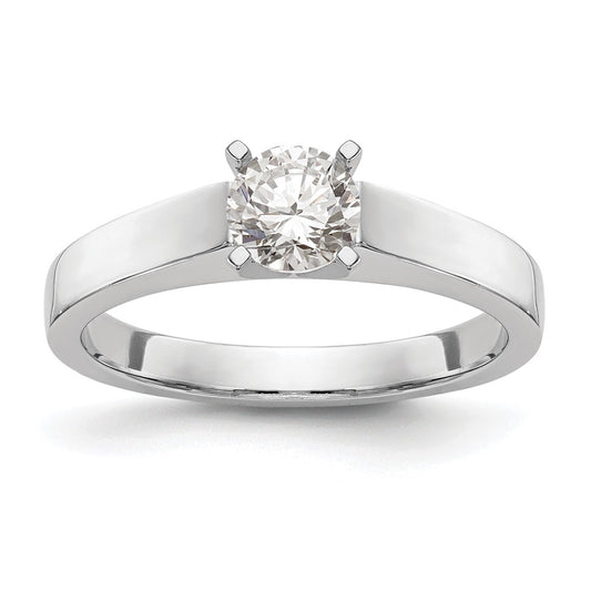 Buy 14K White Gold 3.00mm Solitaire Engagement Ring Setting - Stylish Value!