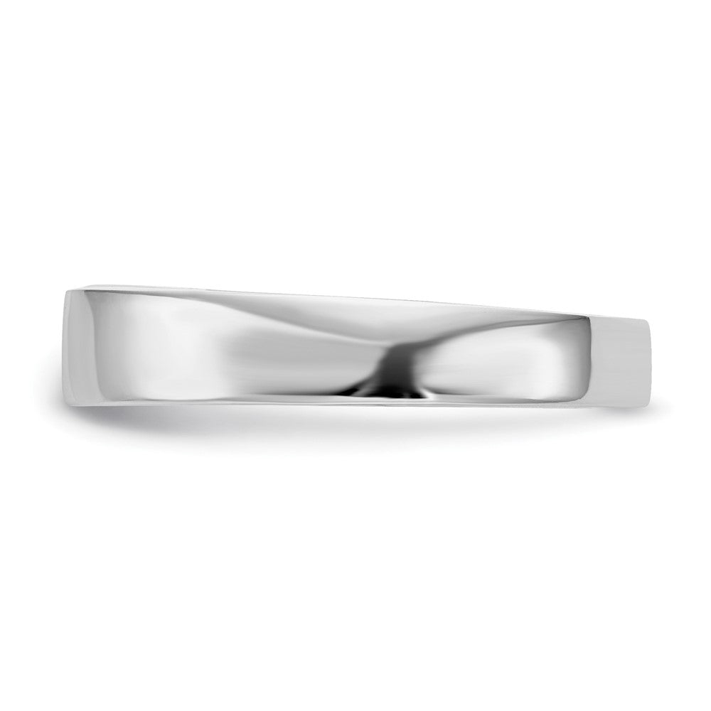 Exclusive 14K White Gold 4.5mm Wide Solitaire Engagement Ring Setting