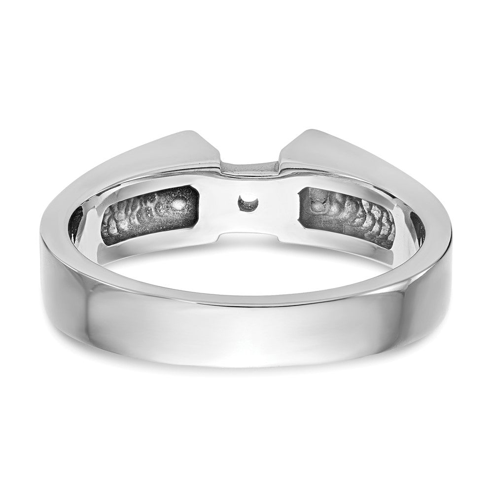 Exclusive 14K White Gold 4.5mm Wide Solitaire Engagement Ring Setting