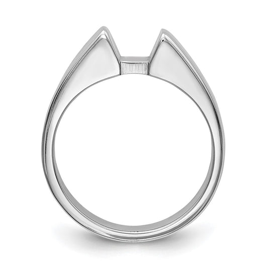 Buy 14K White Gold 5.5mm Solitaire Engagement Ring Setting | Stylish Design