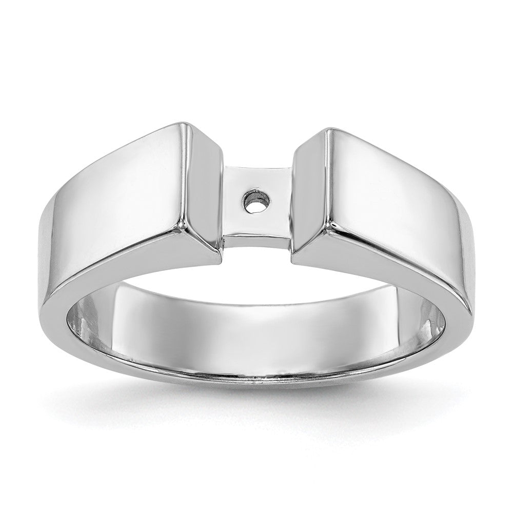 Buy 14K White Gold 5.5mm Solitaire Engagement Ring Setting | Stylish Design