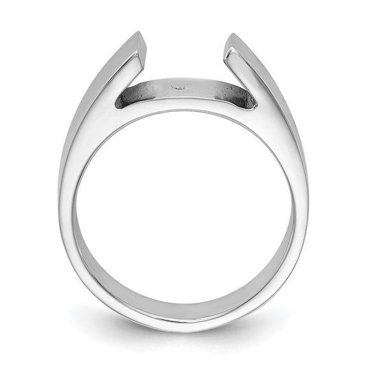 Exclusive 14K White Gold 5.5mm Solitaire Engagement Ring Setting - Stylish Value!