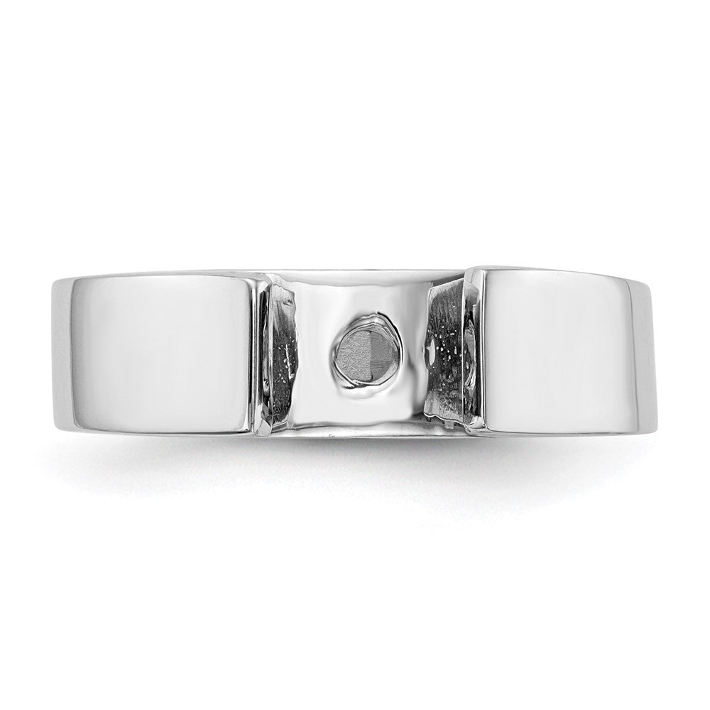 Exclusive 14K White Gold 5.5mm Solitaire Engagement Ring Setting - Stylish Value!