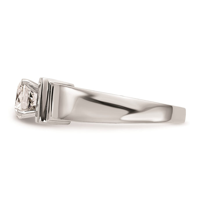 Buy Stylish 14K White Gold Engagement Ring Setting - 7.2mm Wide, Value Price!-3