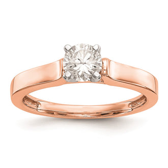 Buy Stylish 14K Rose Gold 3.00mm Wide Solitaire Engagement Ring Setting