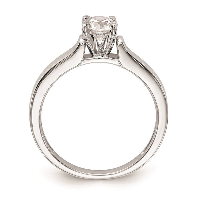 Buy 14K White Gold 3.00mm Wide Engagement Ring Setting - Stylish & Affordable!-2
