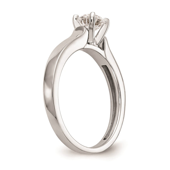 Buy 14K White Gold 3.00mm Wide Engagement Ring Setting - Stylish & Affordable!-6