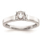 Buy 14K White Gold 3.00mm Wide Engagement Ring Setting - Stylish & Affordable!-1