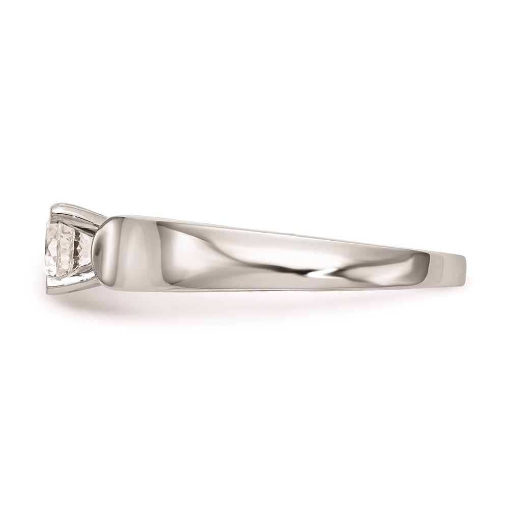 Buy 14K White Gold 4.5mm Wide Solitaire Engagement Ring Setting - Stylish Value!