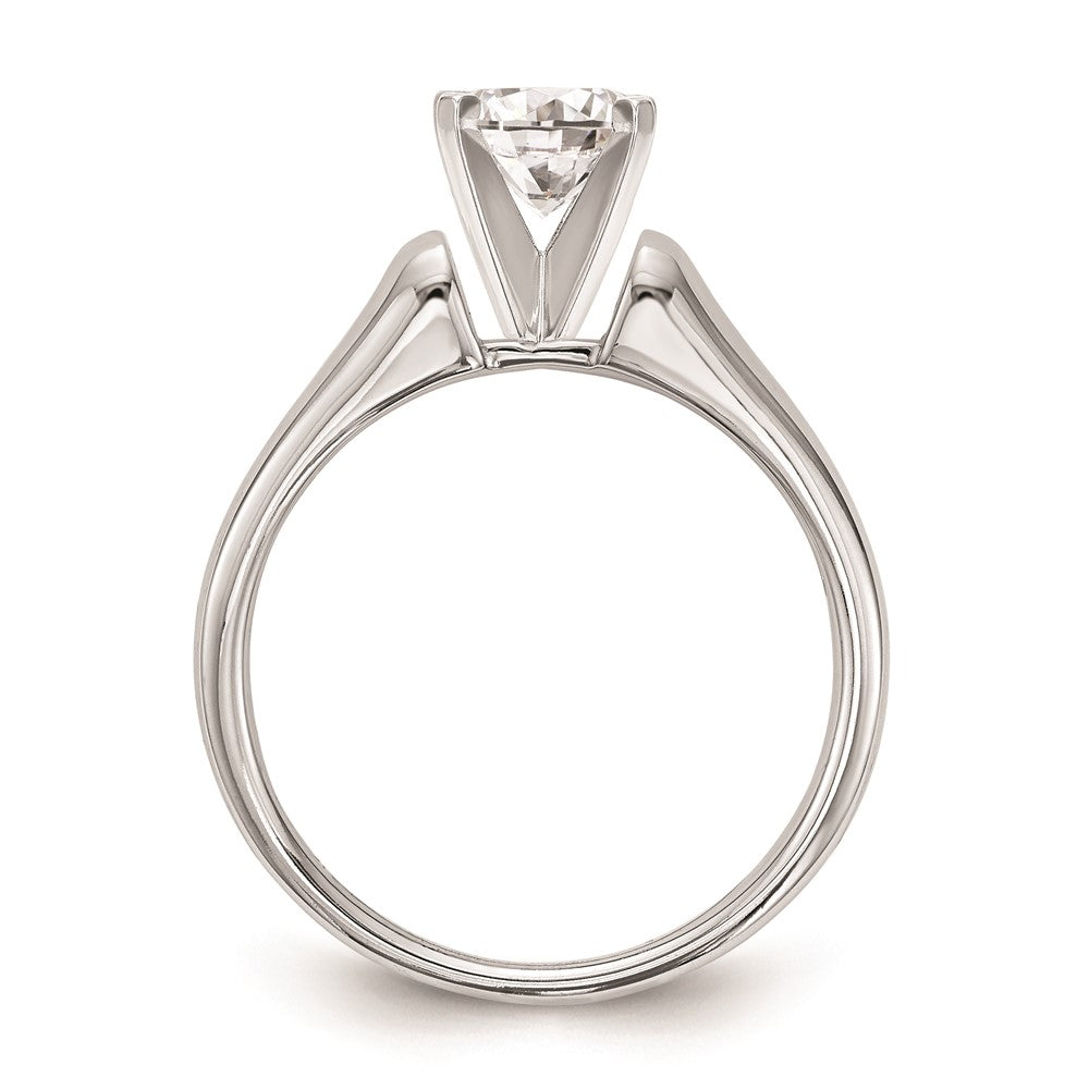 Buy 14K White Gold 4.8mm Solitaire Engagement Ring - Stylish & Affordable!