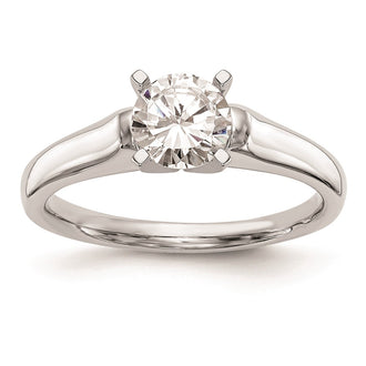 Buy 14K White Gold 4.8mm Solitaire Engagement Ring - Stylish & Affordable!