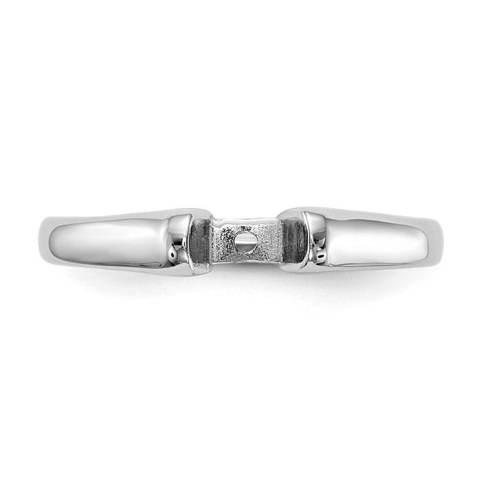 Buy Exclusive 14K White Gold 3.1mm Solitaire Engagement Ring Mounting-4