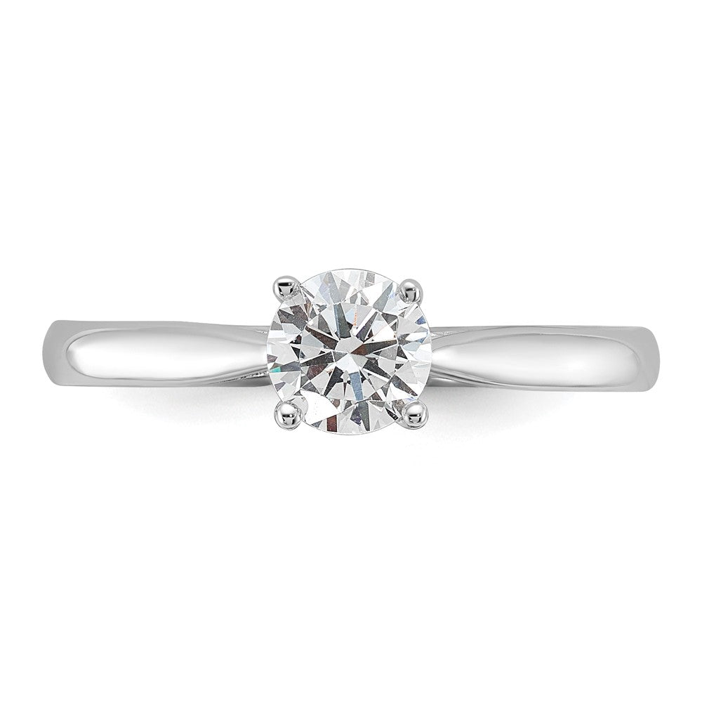 Buy Stylish 14K White Gold 5.00mm Solitaire Engagement Ring Setting