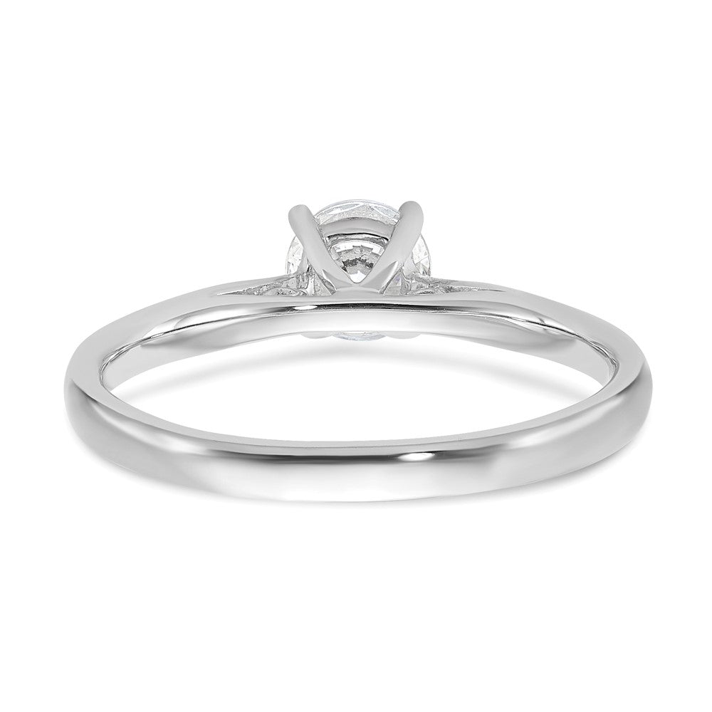 Buy Stylish 14K White Gold 5.00mm Solitaire Engagement Ring Setting
