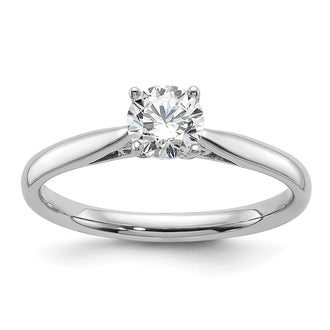 Buy Stylish 14K White Gold 5.00mm Solitaire Engagement Ring Setting