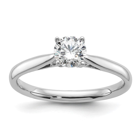 Buy Stylish 14K White Gold 5.00mm Solitaire Engagement Ring Setting