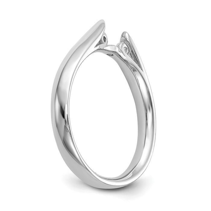 Buy 14K White Gold 3.5mm Solitaire Engagement Ring Setting - Stylish Value-6