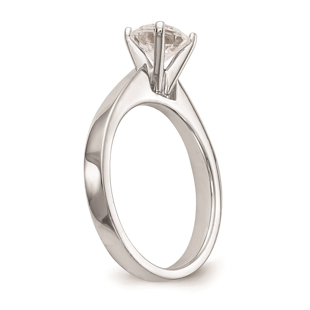 Buy Stylish 14K White Gold 4.5mm Solitaire Engagement Ring Setting
