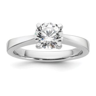 Buy Stylish 14K White Gold 4.5mm Solitaire Engagement Ring Setting