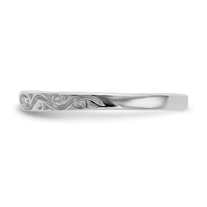 Exclusive 14K White Gold Vintage Solitaire Engagement Ring Setting - Stylish Value-3