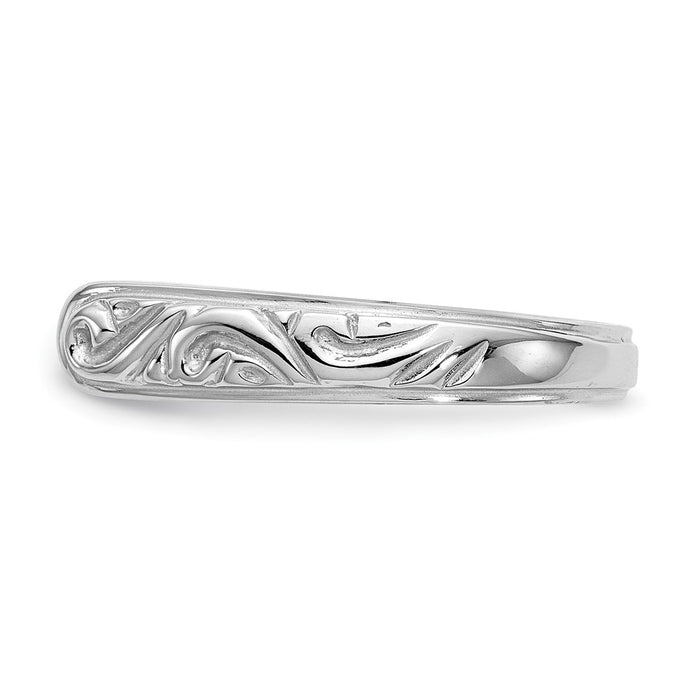 High-Quality 14K White Gold Vintage Solitaire Engagement Ring Setting - Stylish Design-3