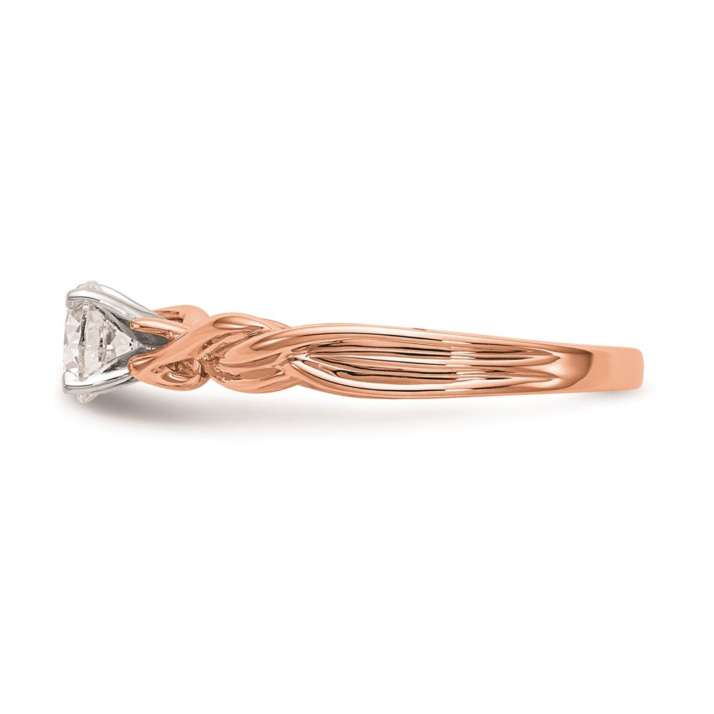 Buy 14K Rose Gold Twist Engagement Ring Setting - Stylish & Affordable Elegance